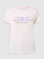 T-shirt z cekinami  od Guess - 2