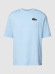 T-shirt z bawełny od Lacoste Niebieski - 40