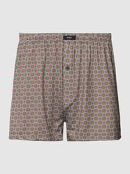 Boxershorts mit Allover-Muster von Mey Blau - 41