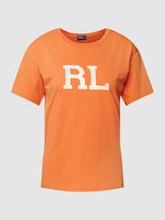 T-shirt met labelprint van Polo Ralph Lauren Rood - 40