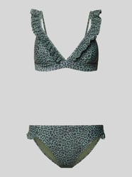 Zestaw bikini we wzór na całej powierzchni z falbanami od Shiwi - 12