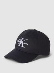 Czapka z daszkiem z wyhaftowanym logo od Calvin Klein Jeans Czarny - 46