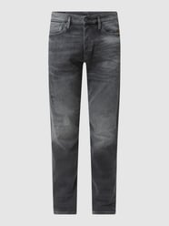 Slim tapered fit jeans met stretch, model 'Scutar' van G-Star Raw Grijs / zwart - 24