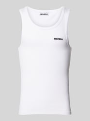 Tanktop mit Feinripp von REVIEW Weiß - 34