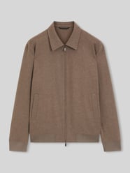 Slim Fit Bomberjacke mit Schurwoll-Anteil Modell 'P-Hanry-BMB-WG-264' von BOSS Beige - 46