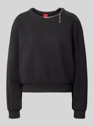 boxy fit sweatshirt van katoenmix model 'Denrietta' van HUGO - 18