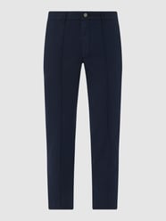 Chino met stretch, model 'Malcolm' van FHP Blauw / turquoise - 2
