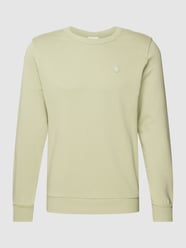 Sweatshirt mit Label-Detail von Knowledge Cotton Apparel Grün - 43
