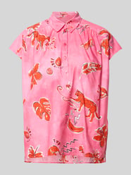 regular fit blouse in all-over look van Milano Italy - 12