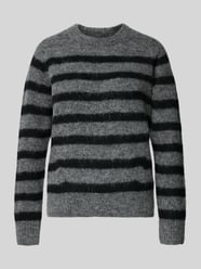 Sweter z dzianiny z okrągłym dekoltem model ‘THORA’ od MOS MOSH - 46