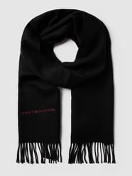 Sjaal met franjes van Tommy Hilfiger Grijs / zwart - 14