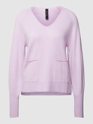 Gebreide pullover met steekzakken van Marc Cain Paars - 43