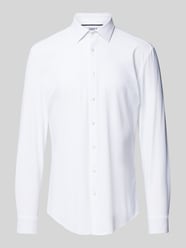 Slim Fit Business-Hemd mit Kentkragen von Jake*s Weiß - 7