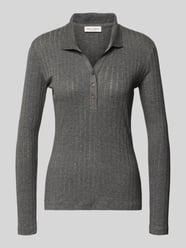 Slim fit shirt met lange mouwen van een mix van katoen en modal van Marc O'Polo - 30