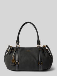 Tote tas met logodetail model 'GINESA' van Liu Jo White - 35