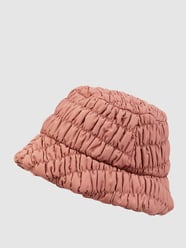 Fischerhut mit Raffungen von Mango Rot - 8