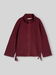Boxy Fit Sweatjacke mit Viskose-Anteil von Tom Tailor Bordeaux - 25