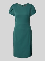 Sukienka koktajlowa o długości do kolan z okrągłym dekoltem od Vera Mont Zielony - 8