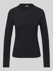 Langarmshirt mit drapierter Schulterpartie von PIECES - 34