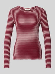 Slim Fit Langarmshirt aus Baumwoll-Mix Modell 'ANNA' von Selected Bordeaux - 27