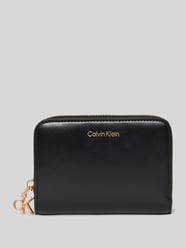 Portfel z naturalnej skóry bydlęcej od CK Calvin Klein - 6