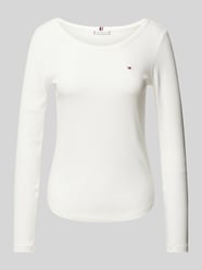 Longsleeve in Ripp-Optik von Tommy Hilfiger Weiß - 3