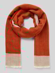 Sjaal van een mix van wol en kasjgora met visgraatmotief van altea - 19