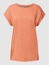 T-shirt met vaste mouwomslag van URBAN CLASSICS Oranje - 15