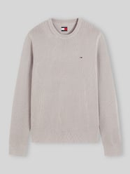 Regular Fit Pullover aus reiner Baumwolle von Tommy Jeans Beige - 11
