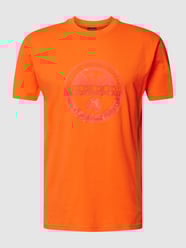T-Shirt mit Motiv-Print Modell 'BOLLO' von Napapijri Rot - 19