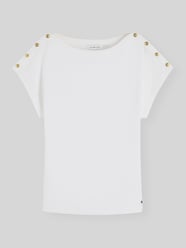 Regular Fit T-Shirt aus reiner Baumwolle mit Knopf-Details von Tommy Hilfiger - 8
