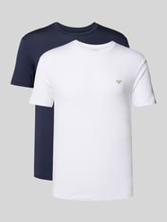 T-Shirt mit Label-Print im 2er-Pack von Emporio Armani - 26