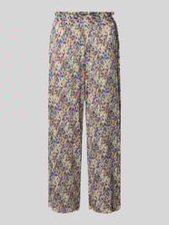 Hose im Allover-Look mit Plisseefalten von Rich & Royal Bordeaux - 19
