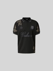 Poloshirt floralem Allover-Stitching von Don´t Waste Culture - 4