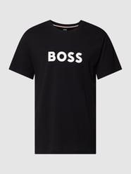 T-Shirt mit Label-Print Modell 'Basic Logo' von BOSS Schwarz - 13