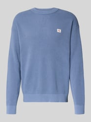 Gebreide pullover met structuurmotief en ronde hals van Calvin Klein Jeans - 11
