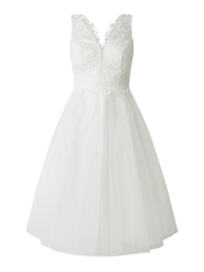 Bruidsjurk met bloemborduursels van TROYDEN COLLECTION Wit - 8
