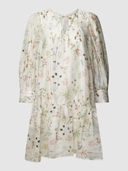 Mini-jurk met all-over bloemenmotief, model 'Keya' van Soaked in Luxury Wit - 9