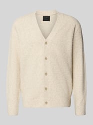 Gebreid jack met knoopsluiting, model 'BLASIMON' van Jack & Jones Premium Beige - 46