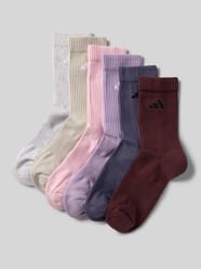 Sokken met logoprint in een set van 6 paar van adidas Sportswear Fuchsia - 24