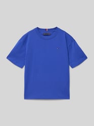 T-shirt o kroju regular fit z czystej bawełny od Tommy Hilfiger Teens - 12