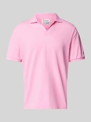 Regular Fit Poloshirt mit V-Ausschnitt Modell 'CHARLES' von MC2 Saint Barth Pink - 31