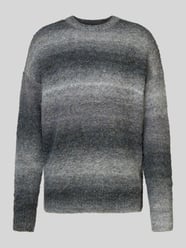 Strickpullover mit überschnittenen Schultern von JAKE*S STUDIO MEN Grau - 26