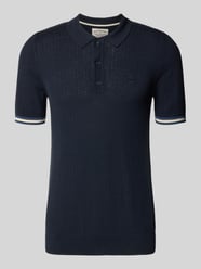 Slim Fit Poloshirt mit Strukturmuster und Knopfleiste von Superdry - 4
