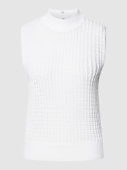 Top in Strick-Optik von Calvin Klein Womenswear Weiß - 34