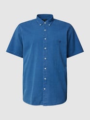 PLUS SIZE Freizeithemd mit Strukturmuster von Polo Ralph Lauren Big & Tall Blau - 15