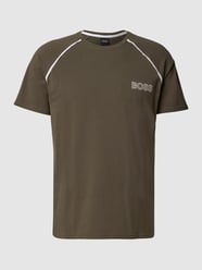T-Shirt mit Logo-Streifen Modell 'Trend T-Shirt' von BOSS Grün - 24