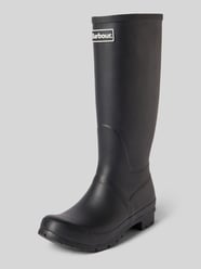 Laars met label in reliëf model 'Abbey Tall Welly' van Barbour - 5