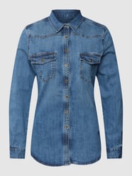 Jeansjack met klepzakken van Emily Van den Bergh Blauw - 28