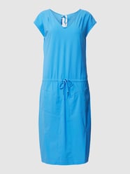 Knielanges Kleid mit Tunnelzug Modell 'GIRA' von Raffaello Rossi Blau - 28